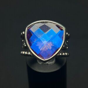 Purple Glass Stone Ring